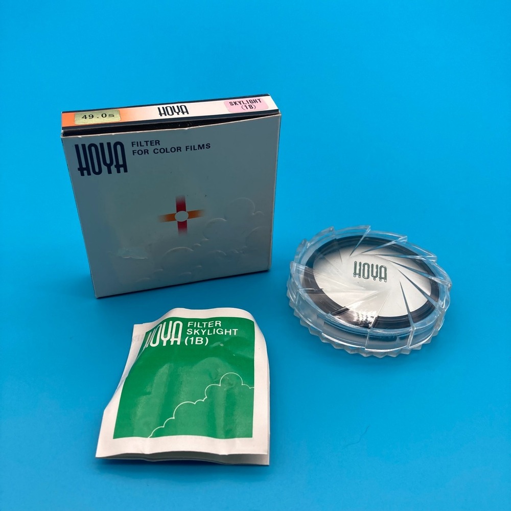 Vintage Hoya 49mm Skylight (1B) Lens Filter - Made in Japan with Original Case